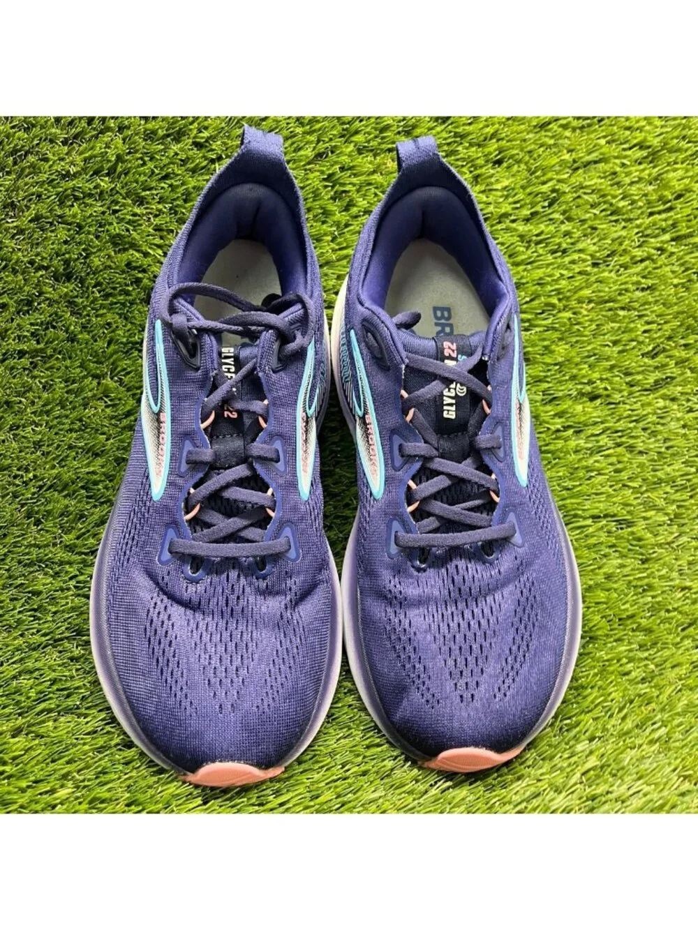 Brooks Glycerin GTS 22 Womens Size 9.5 Purple Athletic Running Shoes Sneakers
